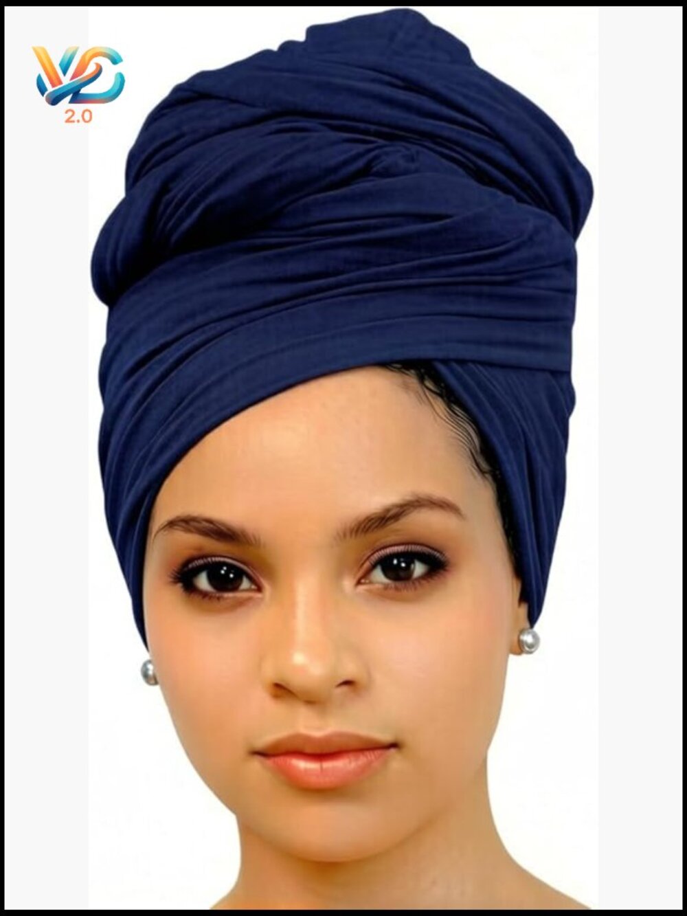 Stretch Jersey Head Scarf Long African Hair Wrap Turban Headband